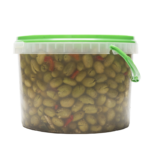 Aceitunas partidas verde con hueso | 8 Lt