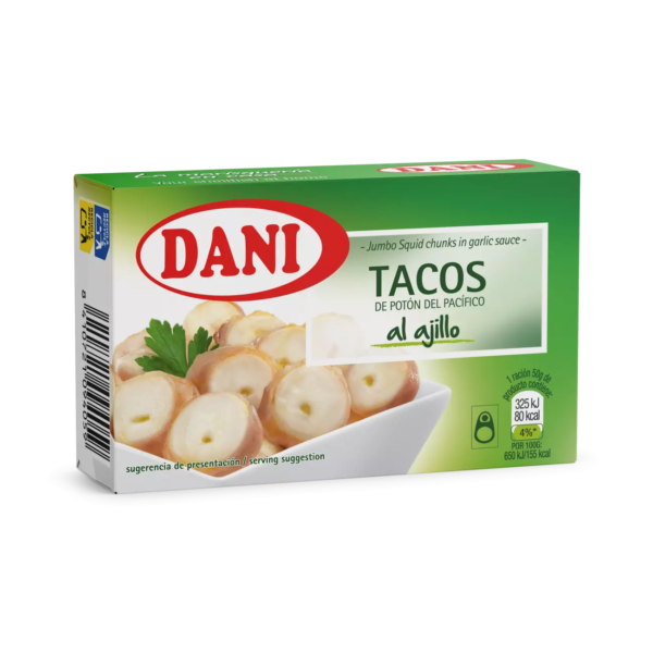 Tacos de potón al ajillo Dani | 106 Gr