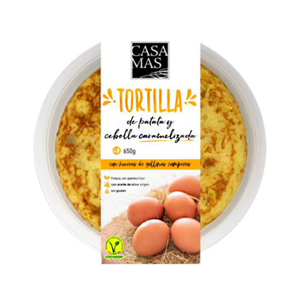 Tortilla con cebolla caramelizada Casa Mas | 650 Gr