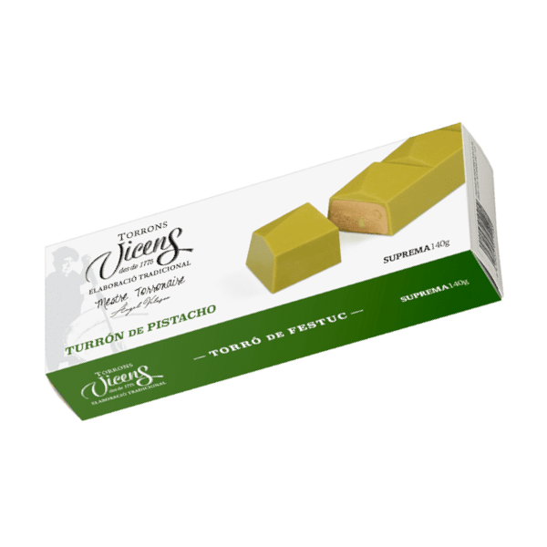 Torró de Pistacho Vicens Excellence | 140 Gr